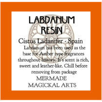 Labdanum Resin - Cistus ladanifer 1 oz