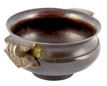 Tibetan Incense Bowl  - Bronze Antique finish